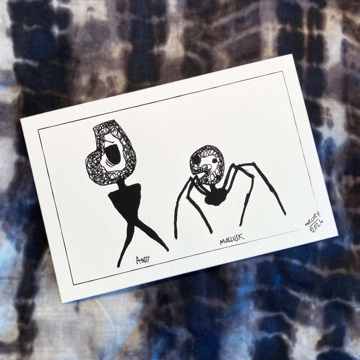 Andy and Mollusk, by Mercury, Giclée Print 6" x 4"
