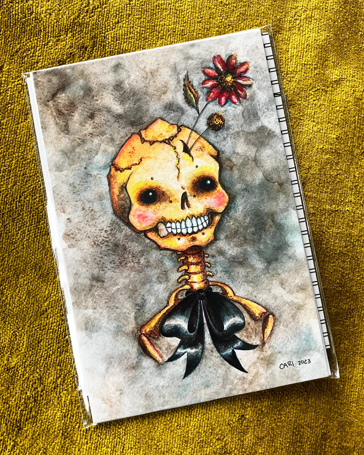 Bernard, Fancy Man, Skull Portrait, Giclée Print 4" x 6"