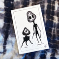 Flinko and Avocado Man, by Mercury, Giclée Print 4" x 6"