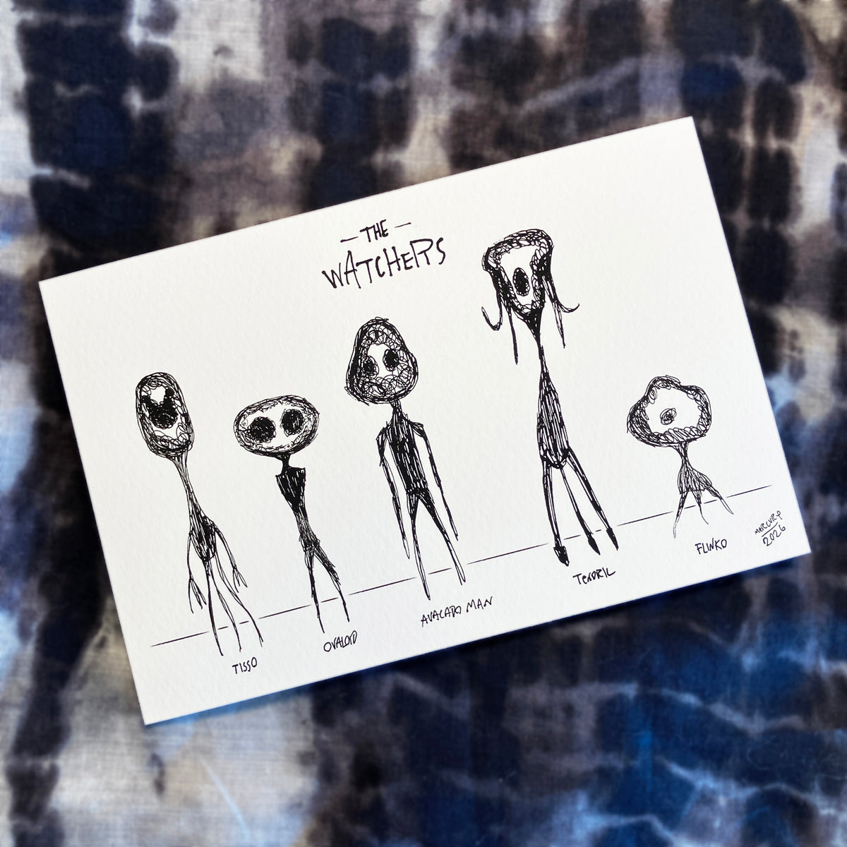 The Watchers by Mercury, Giclée Print 6" x 4"